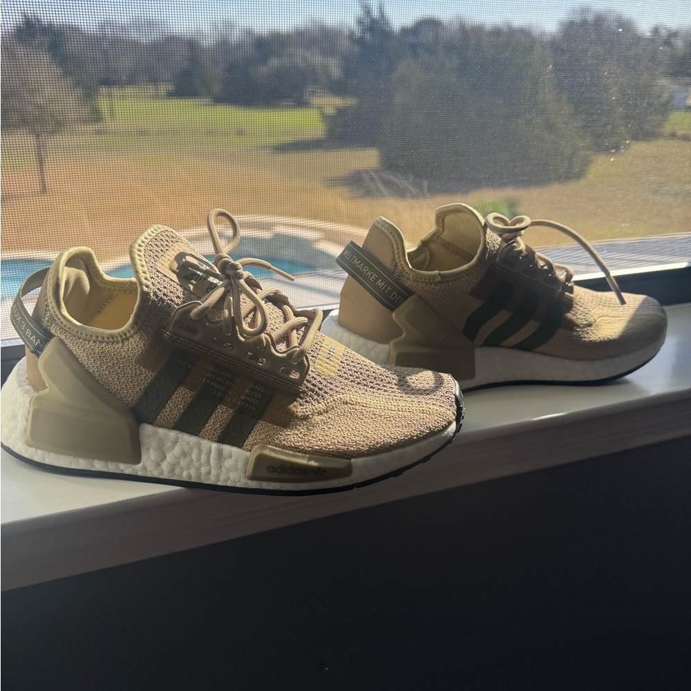Adidas Tan Green Sneakers
